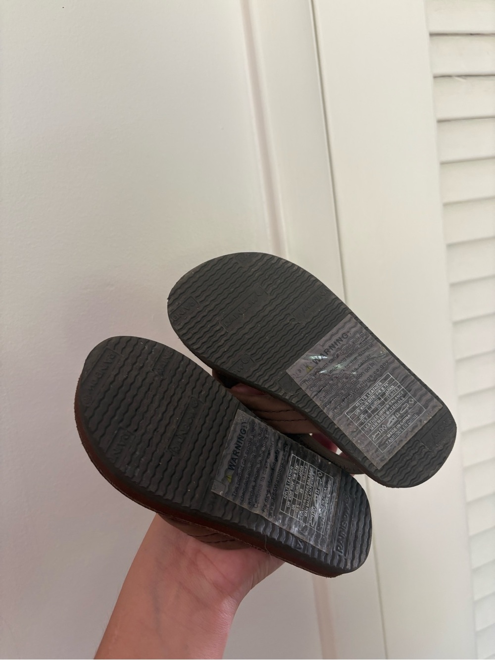 Like new leather rainbow toddler sandals. - Picture 3 of 3